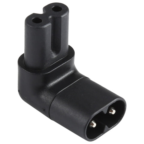 Presa convertitore adattatore spina di alimentazione CA a gomito da C7 a C8, C7 to C8 Elbow