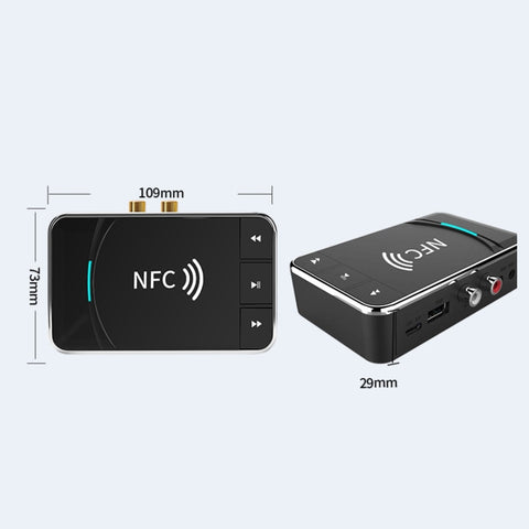 N100 NFC Desktop Bluetooth 5.0 ricevitore e trasmettitore adattatore audio per altoparlante Bluetooth per auto, N100