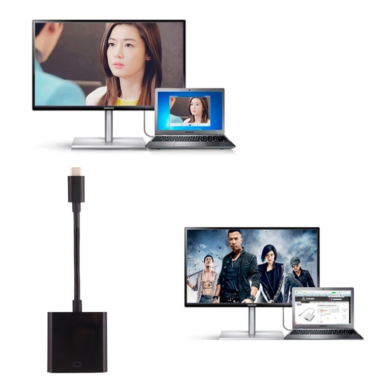 cavo-adattatore-usb-c-type-c-3-1-maschio-a-vga-femmina-per-macbook-12-pollici-chromebook-pixel-2015-nokia-n1-tablet-pc-lunghezza-circa-10-cm - immagine 6