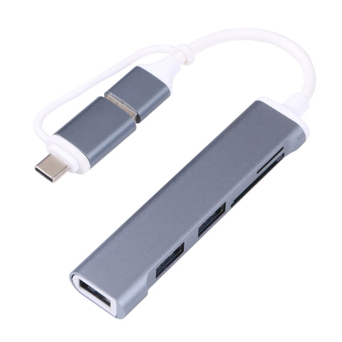Lettore di schede adattatore HUB USB 3.0 e Type-C/da USB-C a USB 3.0 A-807 5 in 1, A-807
