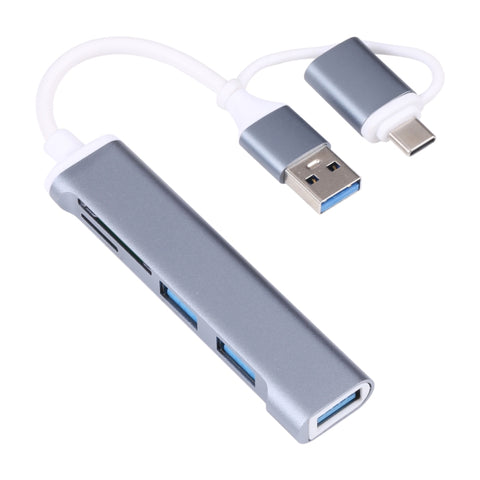 Lettore di schede adattatore HUB USB 3.0 e Type-C/da USB-C a USB 3.0 A-807 5 in 1, A-807