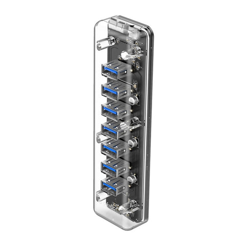 ORICO F7U 7 porte USB 3.0 HUB desktop a trasmissione veloce da 5 Gbps con indicatore LED blu, 7 Ports