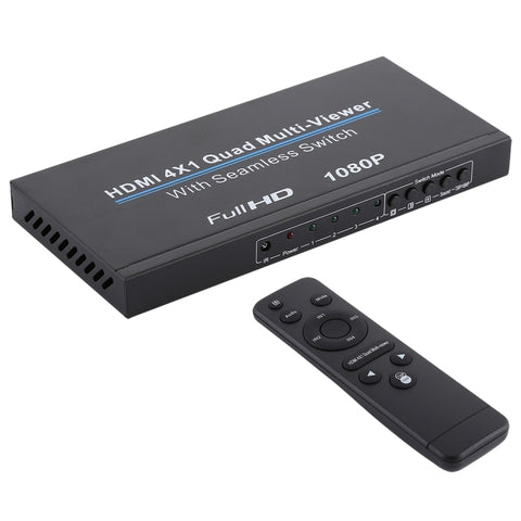 NEWKENG NK-C941 Multivisore quadruplo Full HD 1080P HDMI 4x1 con interruttore continuo e telecomando, NK-C941