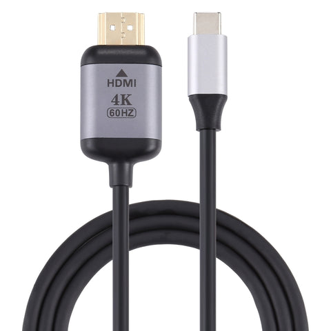 Adaptateur secteur 4K 60 Hz type C/USB-C maschio vers HDMI maschio, longueur : 1,8 m, HDMI mâle