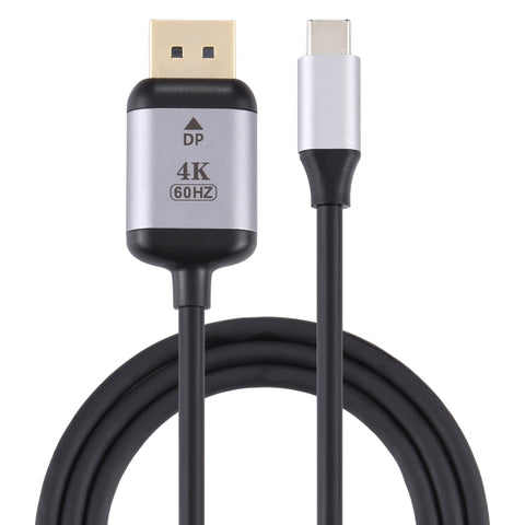 Adaptateur secteur 4K 60 Hz type C/USB-C pour masque DP, longueur : 1,8 m, DP mâle