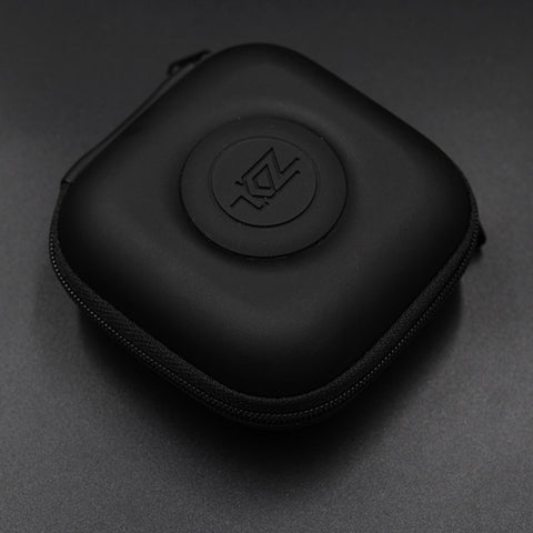 Étui de rangement portable en PU pour oreillettes pour batterie de voiture pour cavo dati KZ, PU noir, PU bleu, PU rouge