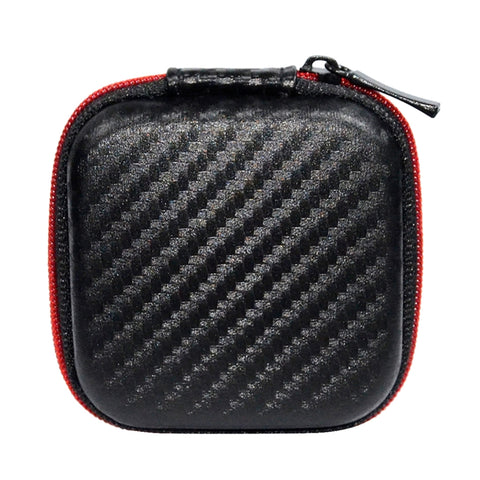 Custodia ricevente portable en fibre de carbone pour caricabatterie per cavo dati KZ, Square