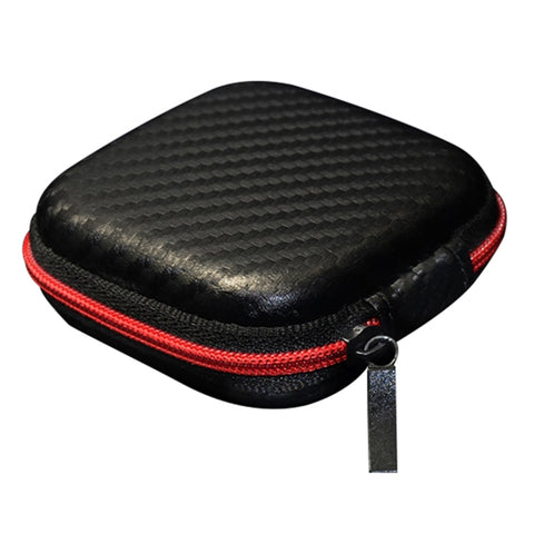 Custodia ricevente portable en fibre de carbone pour caricabatterie per cavo dati KZ, Square