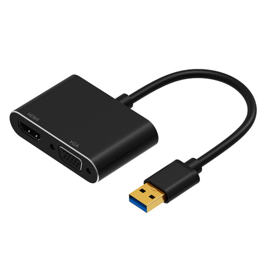 convertitore-video-hd-da-usb-3-0-a-vga-hdmi-2-in-1-5201b-5201b-black-5201b-silver - immagine 1