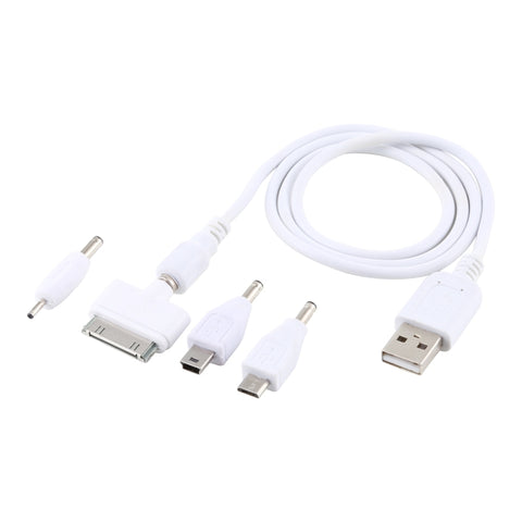 Cavo dati multifunzione 5 in 1 con 4 adattatori, adatto per Mico USB / HDMI / Nokia 2.0 / iPhone 4, 5 in 1