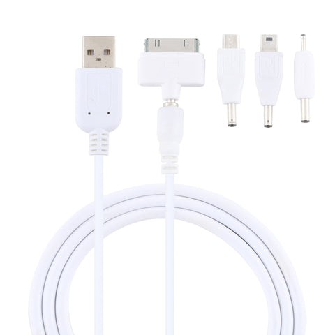 Cavo dati multifunzione 5 in 1 con 4 adattatori, adatto per Mico USB / HDMI / Nokia 2.0 / iPhone 4, 5 in 1