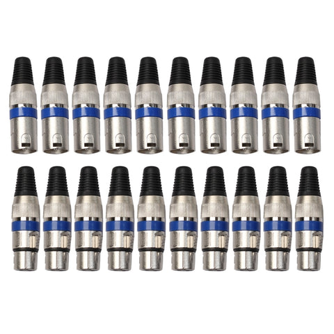 10 paia di connettori XLR maschio + femmina jack per microfono, 10 Pairs