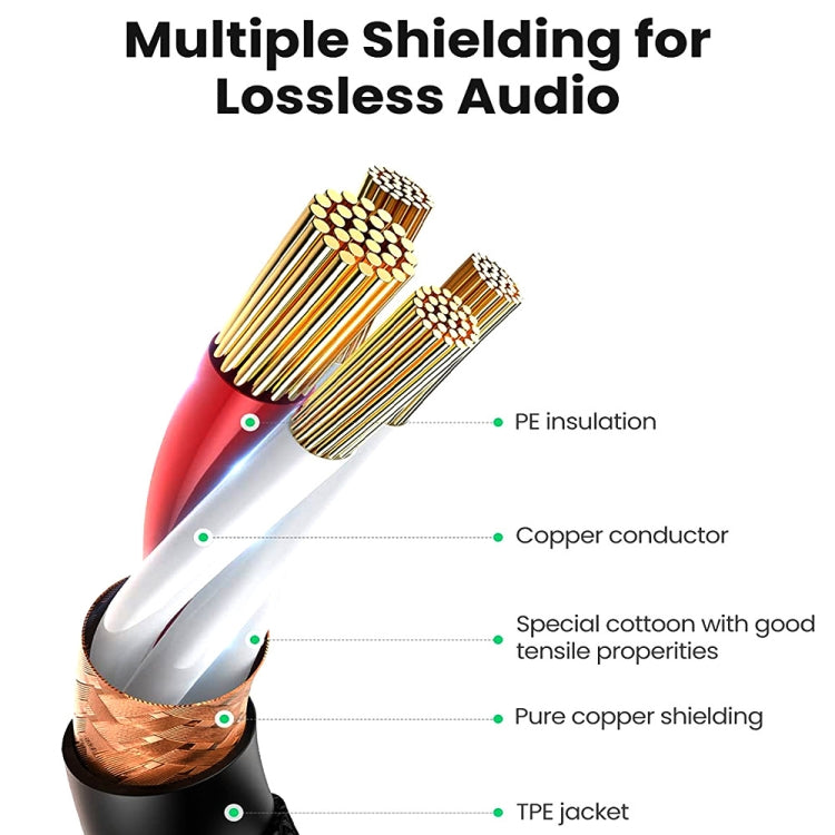 10m 3-Pin XLR Male to XLR Female MIC Shielded Cable Microphone Audio Cord, Length: 10m