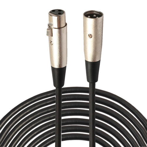 15m XLR Male to Female Microphone Cable - Shielded Audio