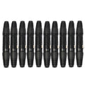 10 Pairs 3 Pin XLR Plug Male + Female Jack Mic Jack Plug Socket Connector, 10 Pairs