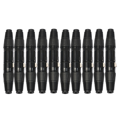Connettori XLR 3 Pin Maschio e Femmina - 10 Paia per Microfono, Alta