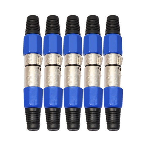 5 Pairs XLR 3 Pin Audio Connectors for Professional Use