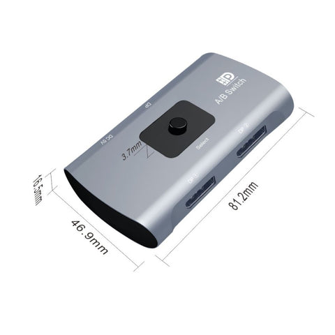 Z57 DP Femmina x 2 à USB-C/Type-C + DP Femmina Switcher DP bidirectionnel, Z57