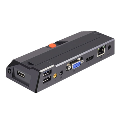 R1pro Mini PC avec système Windows et Linux, Quad Core de 1,5 GHz, RAM : 1 Go, ROM : 8 Go, prise en charge WiFi, version WiFi
