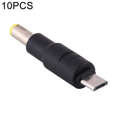 10 connecteurs d'alimentation CC de 5,5 x 2,5 mm à micro USB, 5,5 x 2,5 mm