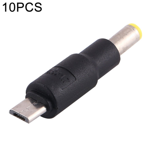 10 connecteurs d'alimentation CC de 5,5 x 1,7 mm à micro USB, 5,5 x 1,7 mm