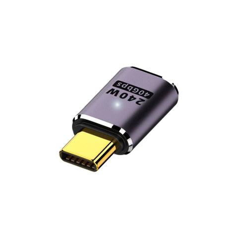 Adattatore dritto da USB-C/Type-C femmina a USB-C/Type-C maschio da 40 Gbps da 240 W con luce, Straight Adapter
