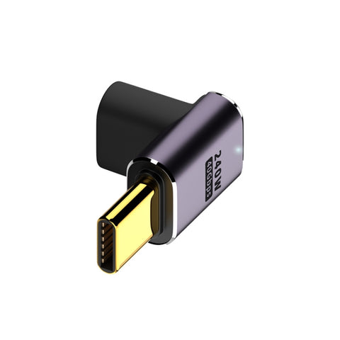 Adattatore da USB-C/Type-C femmina a USB-C/Type-C maschio da 40 Gbps su e giù con luce, Up and Down Bend Adapter