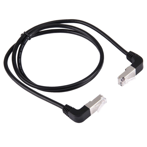Cavo LAN di rete RJ45 maschio piegato verso l'alto da 1 m a RJ45 maschio piegato verso l'alto, 1m Bent Upward to Bent Upward