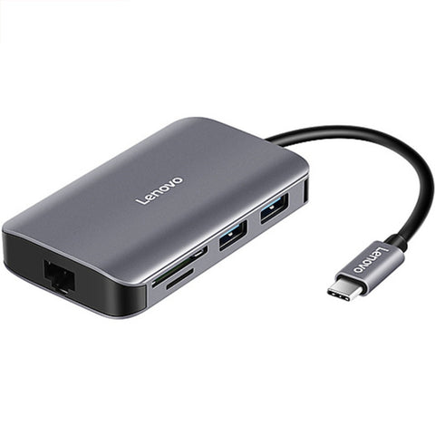 Hub convertitore multifunzione Lenovo F1-C08 8 in 1 da tipo C / USB-C a HDMI, F1-C08