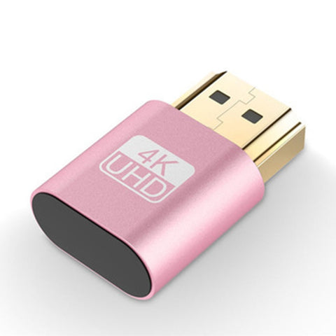 Adaptateur d'affichage virtuel VGA HDMI 1.4 DDC EDID Émulateur d'affichage sans test avec colonne vertébrale ajustée, Rouge, Argent, Rose, Gris, Or