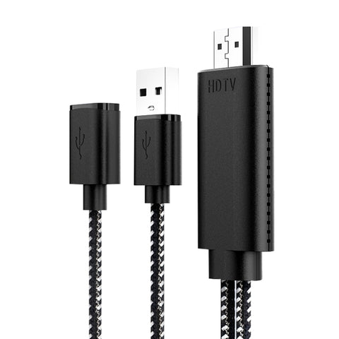 Câble adaptateur vidéo HD USB-C/Type-C femme vers 2K HDMI mâle HD 7563s, longueur de câble : 1 m