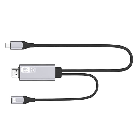 9572PD Adaptateur de câble vidéo HD 4K à partir d'un masque USB-C/Type-C vers un masque HDMI, longueur de câble : 1,8 m