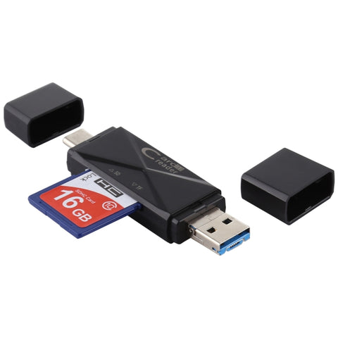 Lettore di schede USB-C/Tipo-C + SD + TF + Micro USB a USB 3.0, USB3.0