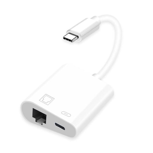 Adattatore 2 in 1 USB-C a Ethernet con alimentazione Type-C - NK-1035