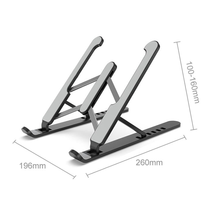 Supporto per laptop Staffa di sollevamento da tavolo Base di raffreddamento Supporto di sollevamento pieghevole, Pro-8