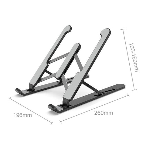 Supporto per laptop Staffa di sollevamento da tavolo Base di raffreddamento Supporto di sollevamento pieghevole, Pro-8