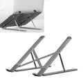 Portable Adjustable Laptop Stand Desktop Lifting Height Increase Rack Folding Heat Dissipation Holder, Style: Ordinary, Style: Ordinary(Grey)           ...