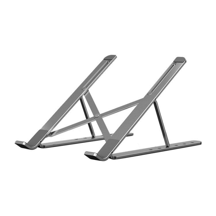 Portable Adjustable Laptop Stand Desktop Lifting Height Increase Rack Folding Heat Dissipation Holder, Style: Ordinary, Style: Ordinary(Grey)           ...