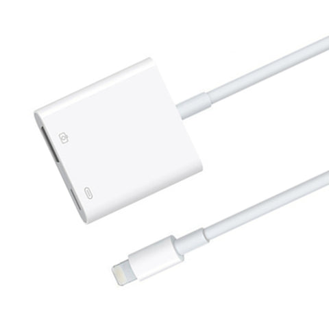 Câble de données de 11 cm avec connecteur USB 8 broches et adaptateur pour lecteur de caméra, système de support supérieur pour iOS 9.2