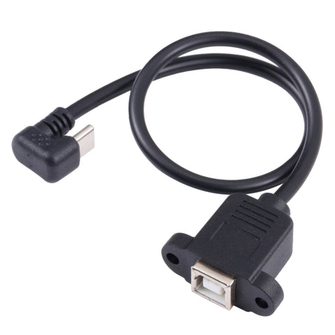 Connecteur femelle USB-C/type C masqué au type B avec port de type quadrata, type C vers type B carré