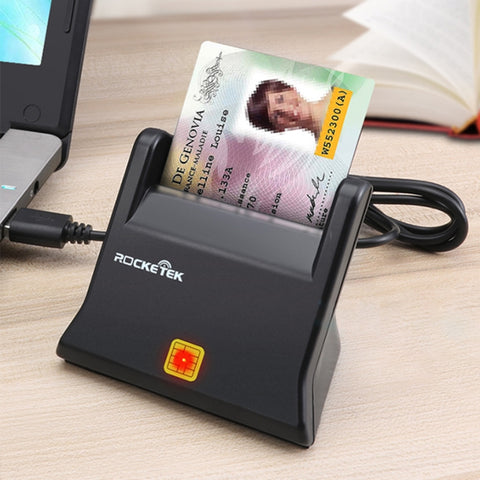 Lecteur de carte à puce avec puce SIM ROCKETEK SCR2 CAC ID, SCR2