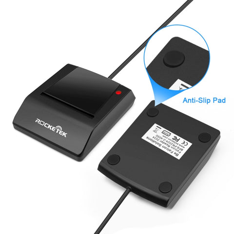 Lecteur de carte à puce avec puce SIM ROCKETEK RT-SCR4 CAC, RT-SCR4