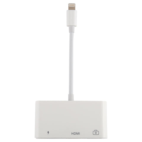 3 en 1 1080P HDMI + USB + porte-clés femelle à 8 broches vers convertisseur vidéo numérique OTG masque à 8 broches