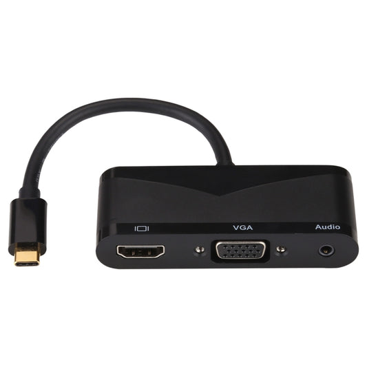 V83 USB-C/Tipo-C a 4K HDMI/VGA + audio da 3,5 mm + adattatore multifunzione USB