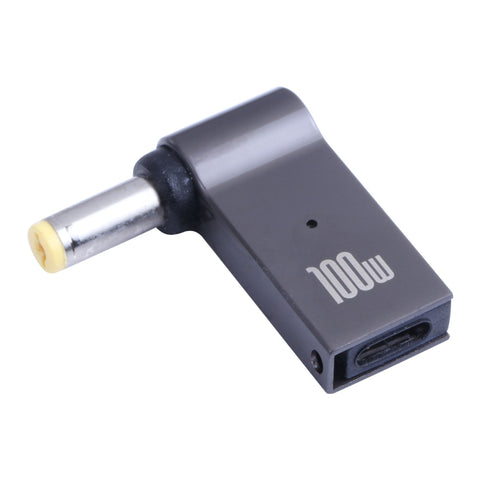 Adattatore di ricarica per computer da USB-C/Tipo-C da 100 W femmina a DC 5,5x1,7 mm maschio per Acer, Type-C Female to DC 5.5x1.7mm Male