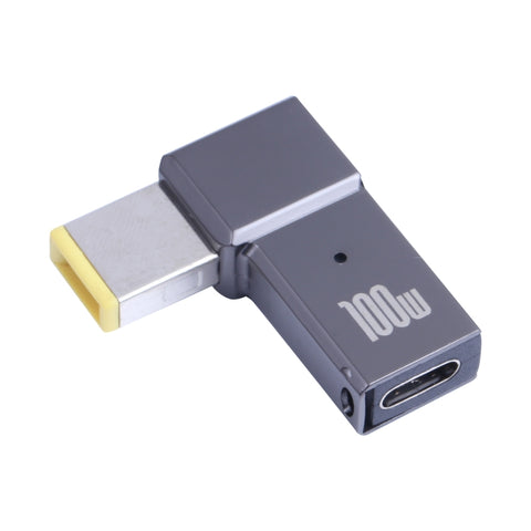 Adattatore di ricarica per computer da 100 W USB-C/Type-C femmina a Big Square per Lenovo, Type-C Female to Big Square