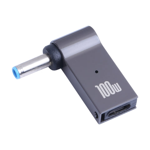 Adattatore di ricarica per computer da USB-C/Type-C femmina a DC 4,5x3,0 mm maschio da 100 W per HP, Type-C to DC 4.5x3.0mm