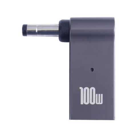 Adattatore di ricarica per computer da USB-C/Type-C femmina a DC 4.0x1.7mm maschio da 100 W per Lenovo, Type-C Female to DC 4.0x1.7mm Male(Black)