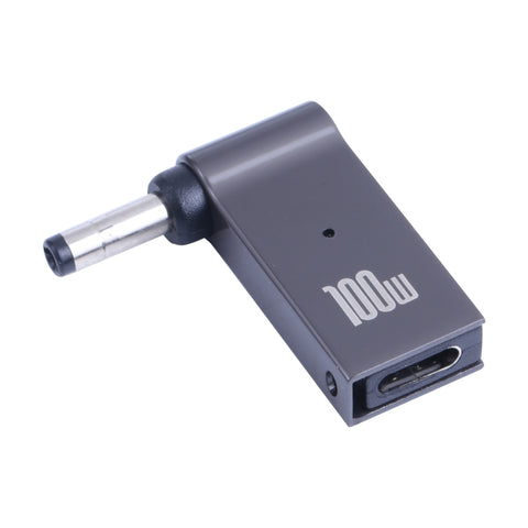 Adattatore di ricarica per computer da USB-C/Type-C femmina a DC 4.0x1.7mm maschio da 100 W per Lenovo, Type-C Female to DC 4.0x1.7mm Male(Black)