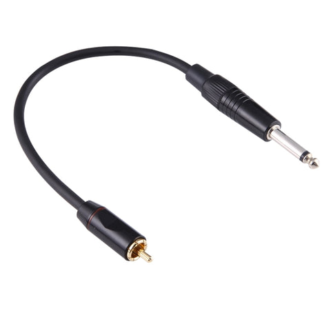 Adaptateur de connecteur audio mâle de 6,35 mm avec câble métallique de 30 cm pour console de jeu
